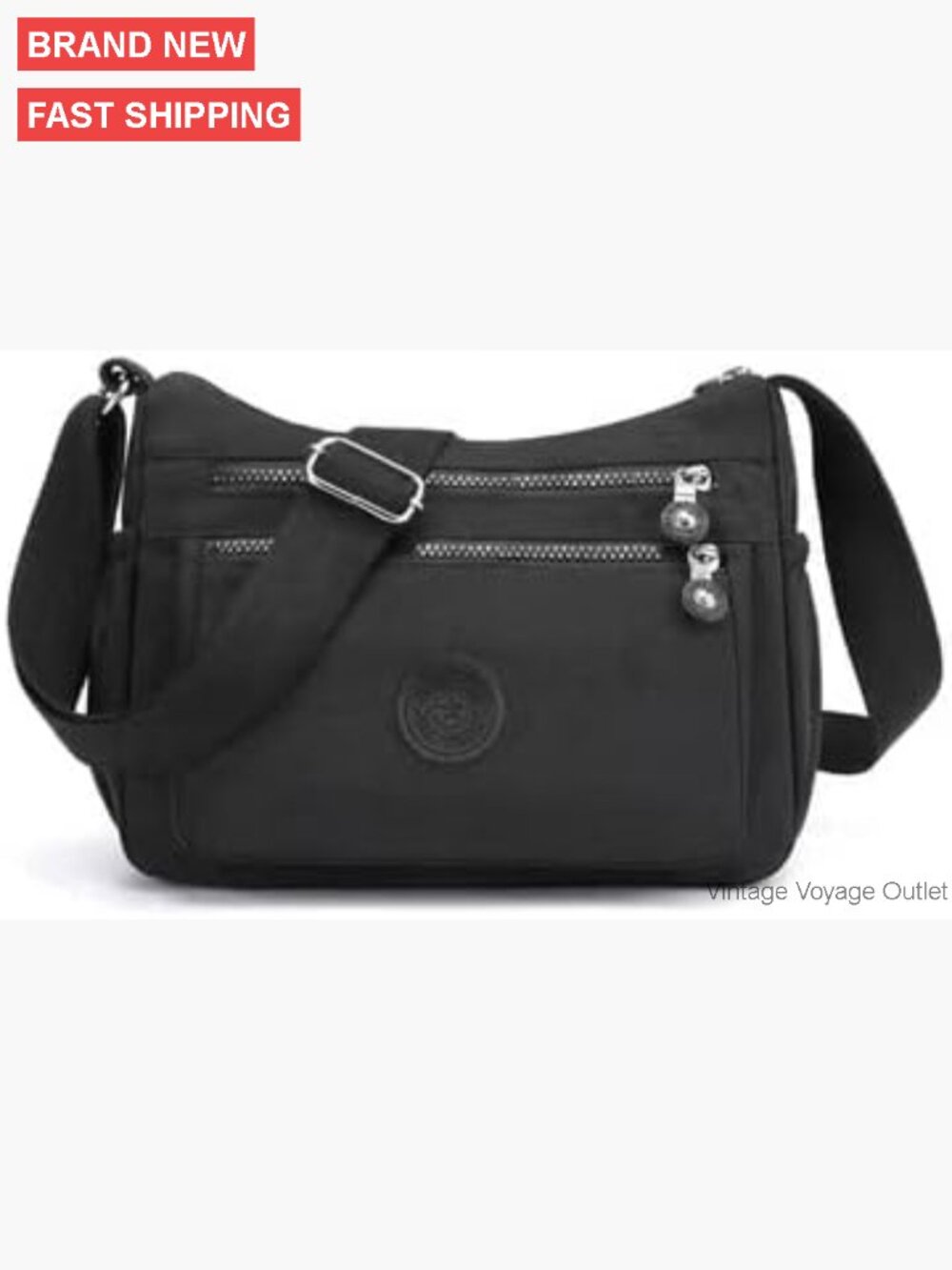 Waterproof Nylon Crossbody Tote Bag Lightweight Adjustable Messenger Purse